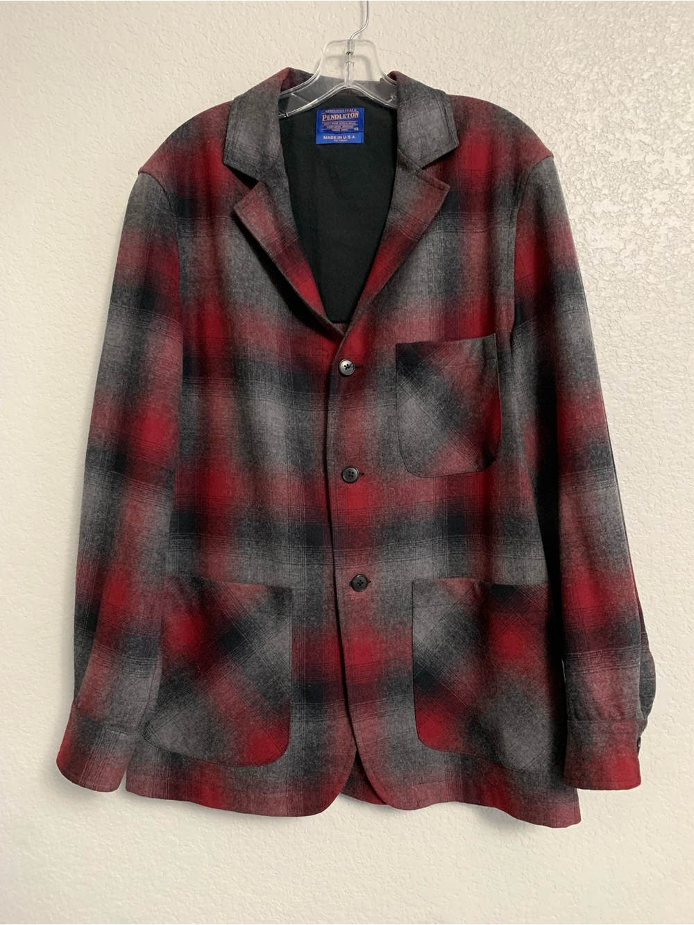 Pendleton Jacket Blazer Mens M Wool Plaid Heritage Limited Edition Unstructured